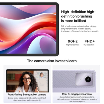Lenovo Xiaoxin Pad 2024 11 inch WiFi Tablet, 8GB+128GB, Android 13, Qualcomm Snapdragon 685 Octa Core, Support Face Identification(Purple) - Lenovo by Lenovo | Online Shopping UK | buy2fix