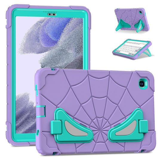 For Samsung Galaxy Tab A7 Lite T220 Spider Silicone Hybrid PC Shockproof Tablet Case(Purple Green) - Tab A7 Lite T220 / T225 by buy2fix | Online Shopping UK | buy2fix