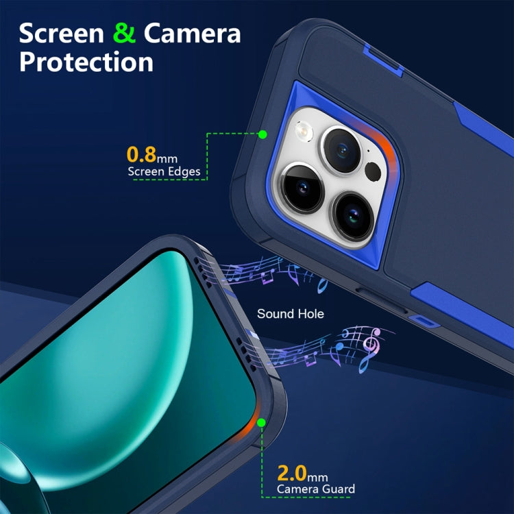 For iPhone 16 Pro 2 in 1 Magnetic PC + TPU Phone Case(Blue+Blue Green) - iPhone 16 Pro Cases by buy2fix | Online Shopping UK | buy2fix