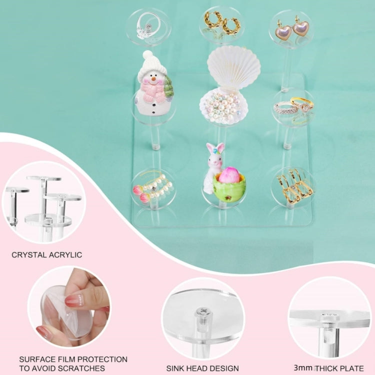 YX067 Acrylic Square Decoration Cupcake Stand - Storage Boxes by buy2fix | Online Shopping UK | buy2fix