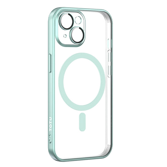 For iPhone 15 Plus TOTUDESIGN PC-3 Series MagSafe Electroplating TPU Phone Case(Light Green) - iPhone 15 Plus Cases by TOTUDESIGN | Online Shopping UK | buy2fix