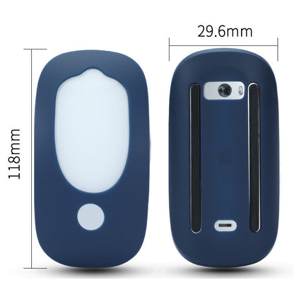 For Apple Magic Mouse 1 / 2 Mouse Silicone Protective Case(Midnight Blue) - Protective Bags by buy2fix | Online Shopping UK | buy2fix