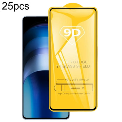 For vivo iQOO Neo9 Pro 25pcs 9D Full Glue Screen Tempered Glass Film - iQOO Neo9 Pro Tempered Glass by buy2fix | Online Shopping UK | buy2fix