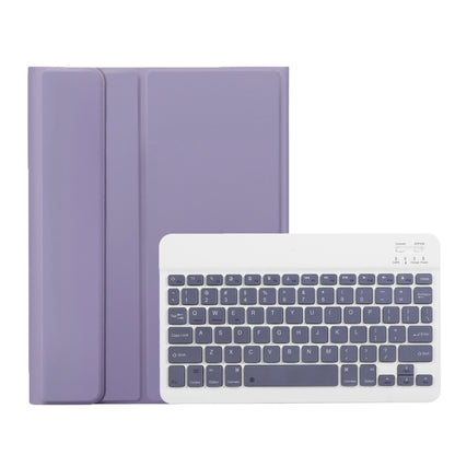 For Samsung Galaxy Tab A9+ X210/X215/X215 A09B Candy Color TPU Bluetooth Keyboard Leather Tablet Case with Pen Holder(Purple) - Samsung Keyboard by buy2fix | Online Shopping UK | buy2fix