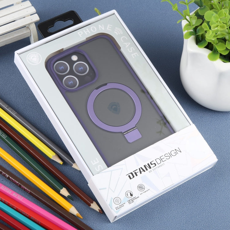 For iPhone 15 Pro DFANS DESIGN Magsafe Magnetic Phone Case(Purple) - iPhone 15 Pro Cases by DFANS DESIGN | Online Shopping UK | buy2fix