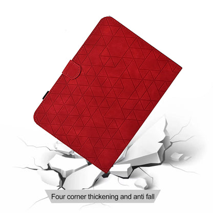 For iPad Pro 11 2024 Rhombus TPU Smart Leather Tablet Case(Red) - iPad Pro 11 2024 Cases by buy2fix | Online Shopping UK | buy2fix