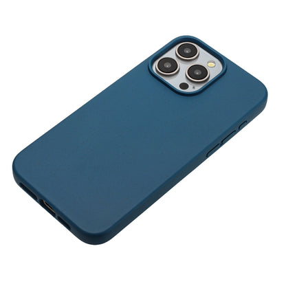 For iPhone 11 Pro Wheat MagSafe Magnetic Straw Material + TPU Phone Case(Blue) - iPhone 11 Pro Cases by buy2fix | Online Shopping UK | buy2fix