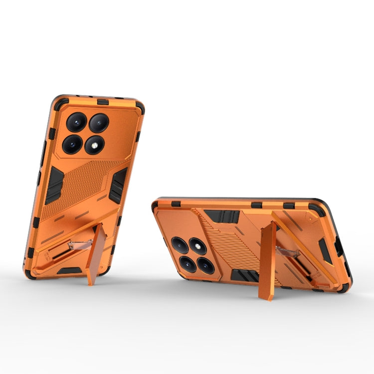 For Xiaomi Redmi K70E 5G Punk Armor 2 in 1 PC + TPU Phone Case with Holder(Orange) - K70E Cases by buy2fix | Online Shopping UK | buy2fix