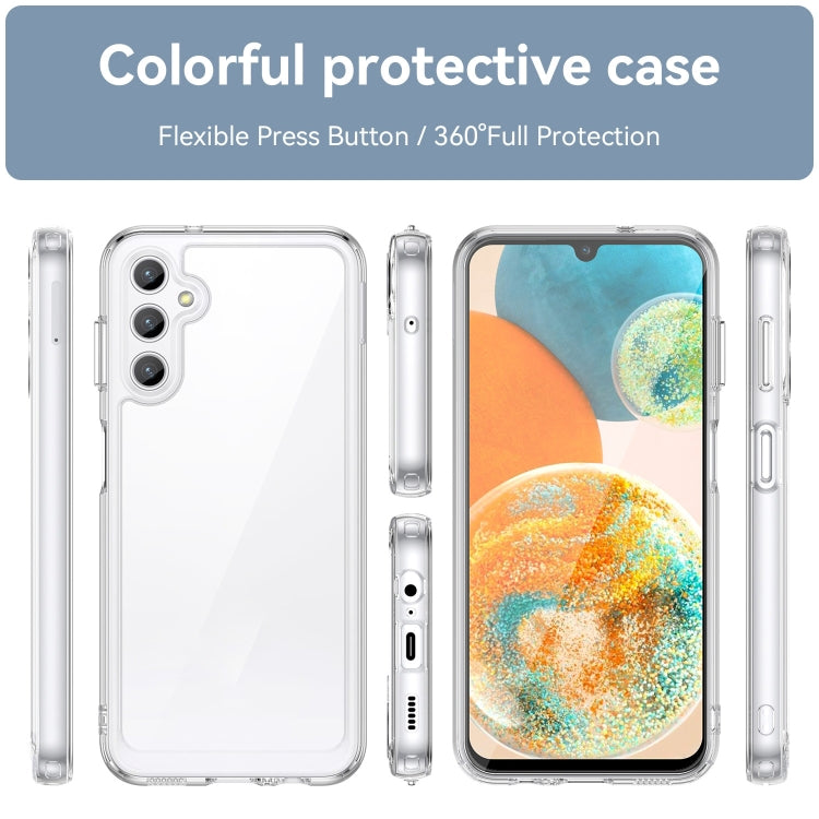 For Samsung Galaxy Jump 3 Colorful Series Acrylic Hybrid TPU Phone Case(Transparent) - Galaxy Phone Cases by buy2fix | Online Shopping UK | buy2fix