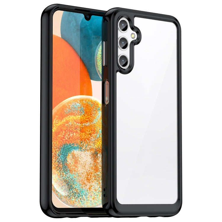 For Samsung Galaxy M44 5G Colorful Series Acrylic Hybrid TPU Phone Case(Black) - Galaxy Phone Cases by buy2fix | Online Shopping UK | buy2fix