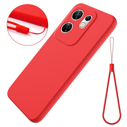 For Infinix Zero 30 4G Solid Color Liquid Silicone Dropproof Full Coverage Protective Case(Red) - Infinix Cases by buy2fix | Online Shopping UK | buy2fix