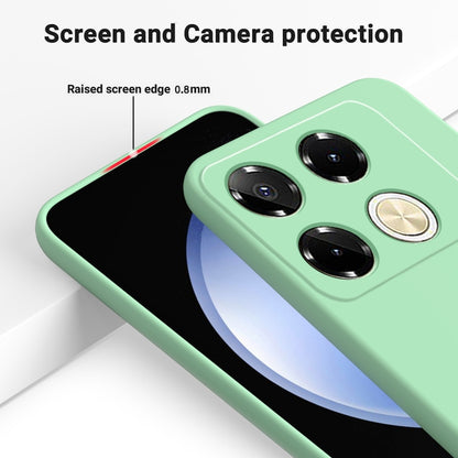 For Infinix Note 40 Pro 4G Solid Color Liquid Silicone Dropproof Full Coverage Protective Case(Green) - Infinix Cases by buy2fix | Online Shopping UK | buy2fix