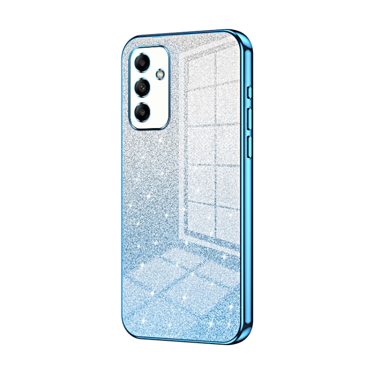 For Samsung Galaxy A05s Gradient Glitter Powder Electroplated Phone Case(Blue) - Galaxy Phone Cases by buy2fix | Online Shopping UK | buy2fix