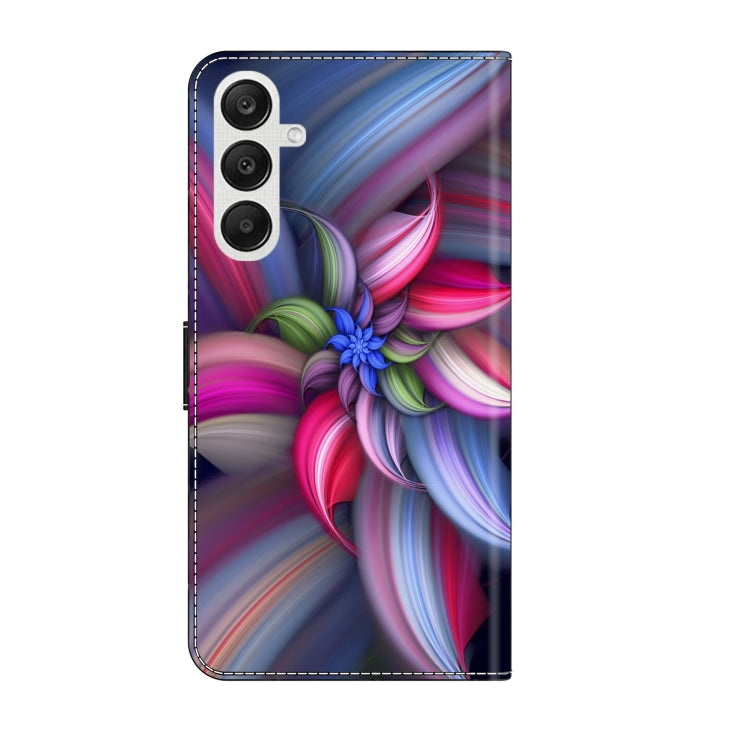 For Samsung Galaxy A35 5G Crystal 3D Shockproof Protective Leather Phone Case(Colorful Flower) - Galaxy Phone Cases by buy2fix | Online Shopping UK | buy2fix