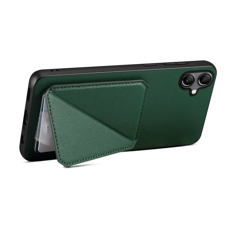 For Samsung Galaxy A32 5G Denior Imitation Calf Leather Back Phone Case with Holder(Green) - Galaxy Phone Cases by Denior | Online Shopping UK | buy2fix