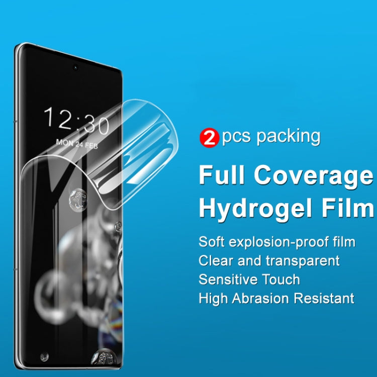 For vivo iQOO 12 Pro 5G 2pcs imak Curved Full Screen Hydrogel Film Protector - iQOO 12 Pro Tempered Glass by imak | Online Shopping UK | buy2fix