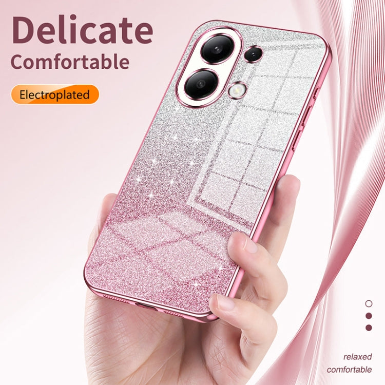 For Xiaomi Redmi Note 9 Pro 5G/Mi 10T Lite Gradient Glitter Powder Electroplated Phone Case(Purple) - Xiaomi Cases by buy2fix | Online Shopping UK | buy2fix