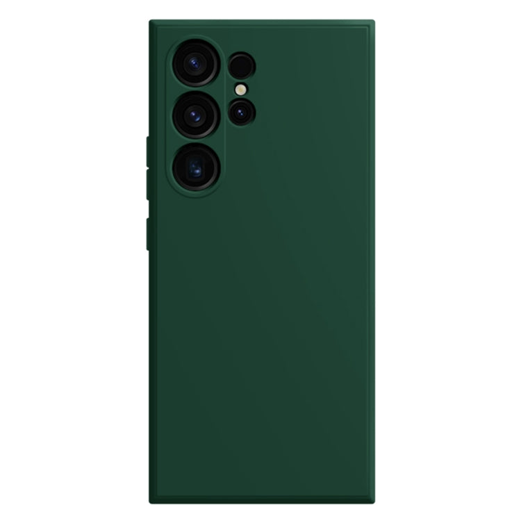 For Samsung Galaxy S24 Ultra 5G Imitation Liquid Silicone Phone Case(Dark Green) - Galaxy S24 Ultra 5G Cases by buy2fix | Online Shopping UK | buy2fix