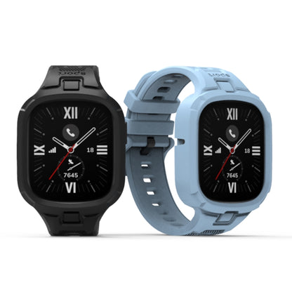 For Honor Watch 4 Solid Color Integrated TPU Watch Band(Black) - Watch Bands by buy2fix | Online Shopping UK | buy2fix