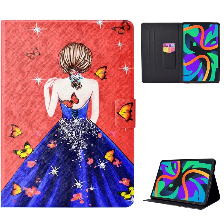 For Lenovo Tab M11/ Xiaoxin Pad 11 2024 Voltage Coloured Drawing Smart Leather Tablet Case(Girl Back) - Lenovo by buy2fix | Online Shopping UK | buy2fix