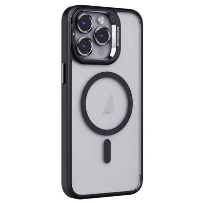 For iPhone 13 Pro Invisible Lens Holder PC + TPU Frosted MagSafe Phone Case(Black) - iPhone 13 Pro Cases by buy2fix | Online Shopping UK | buy2fix