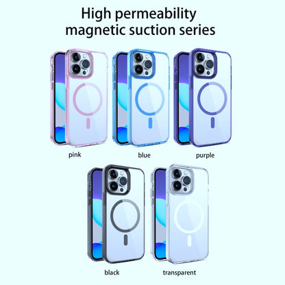 For iPhone 14 Pro 2.5mm MagSafe Acrylic Hybrid TPU Phone Case(Sky Blue) - iPhone 14 Pro Cases by buy2fix | Online Shopping UK | buy2fix