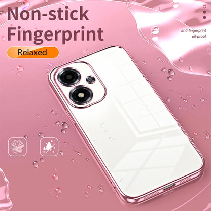 For OPPO A2m Transparent Plating Fine Hole Phone Case(Transparent) - OPPO Cases by buy2fix | Online Shopping UK | buy2fix