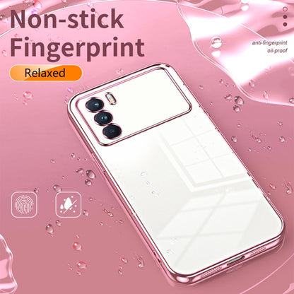 For OPPO K9 Pro Transparent Plating Fine Hole Phone Case(Gold) - OPPO Cases by buy2fix | Online Shopping UK | buy2fix