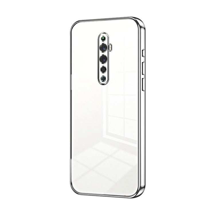 For OPPO Reno2 Z / Reno2 F Transparent Plating Fine Hole Phone Case(Silver) - OPPO Cases by buy2fix | Online Shopping UK | buy2fix