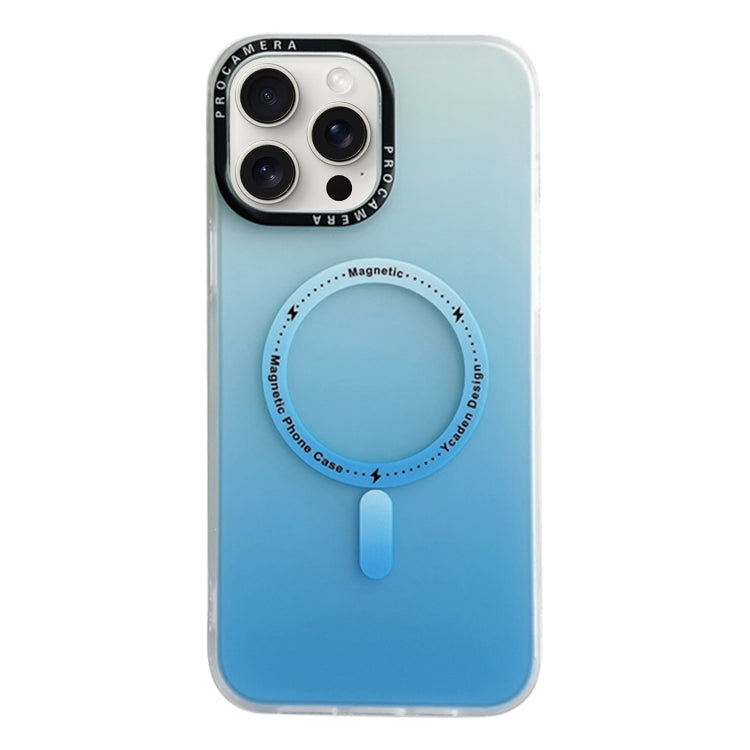 For iPhone 15 Pro MagSafe IMD Gradient PC Hybrid TPU Phone Case(Blue) - iPhone 15 Pro Cases by buy2fix | Online Shopping UK | buy2fix