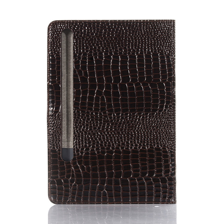 For Samsung Galaxy Tab S9 FE Crocodile Texture Leather Tablet Case(Black) - Galaxy Tab S9 FE by buy2fix | Online Shopping UK | buy2fix