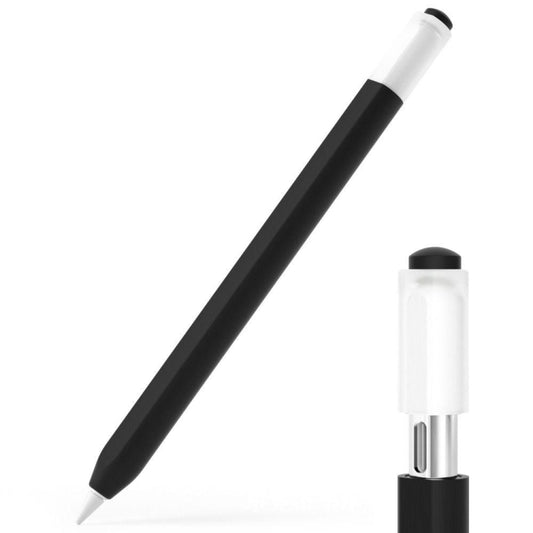 For Apple Pencil (USB-C) Jelly Silicone Stylus Pen Protective Cover(Black) - Pencil Accessories by buy2fix | Online Shopping UK | buy2fix