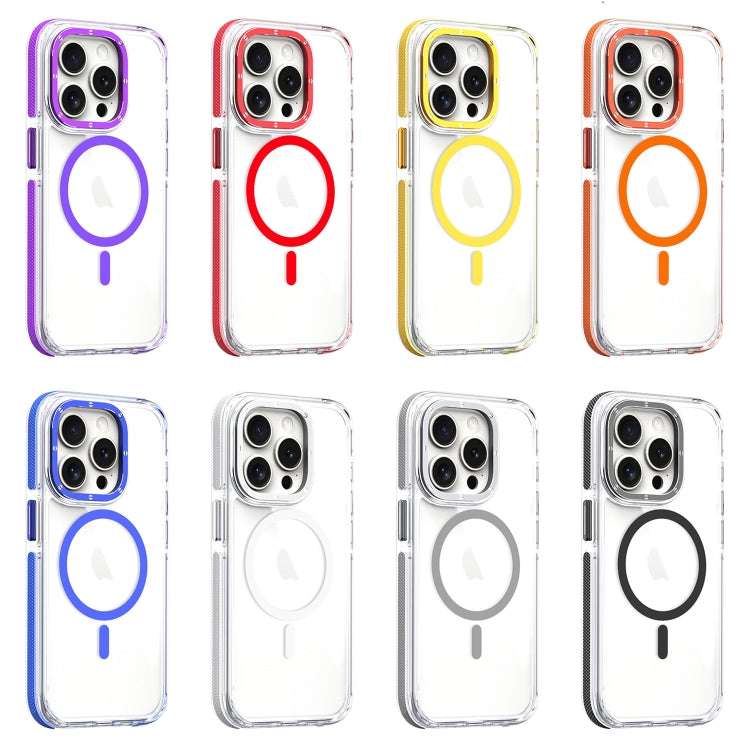 For iPhone 16 Pro Dual-Color Clear Acrylic Hybrid TPU MagSafe Phone Case(Transparent) - iPhone 16 Pro Cases by buy2fix | Online Shopping UK | buy2fix