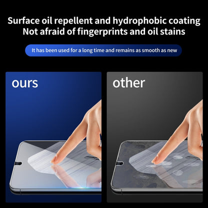 For Google Pixel 8 Pro 2pcs 0.16mm 9H Nanoglass Fingerprint Unlock Screen Film with 2pcs Lens Film - Google Tempered Glass by buy2fix | Online Shopping UK | buy2fix