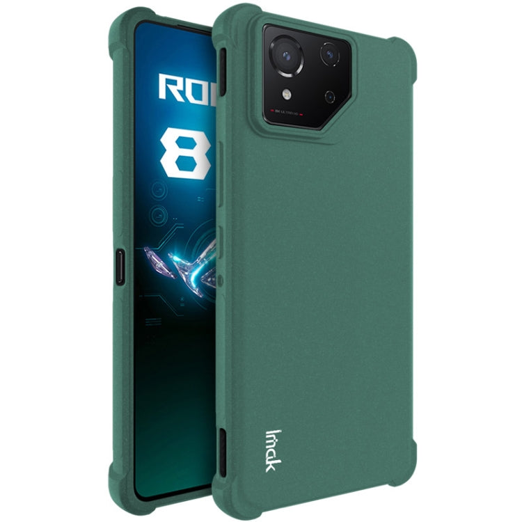 For Asus ROG Phone 8 / Phone 8 Pro imak Shockproof Airbag TPU Phone Case(Matte Green) - ASUS Cases by imak | Online Shopping UK | buy2fix