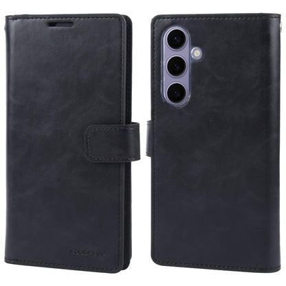 For Samsung Galaxy S24 5G GOOSPERY MANSOOR DIARY 9 Card Slots Leather Phone Case(Black) - Galaxy S24 5G Cases by GOOSPERY | Online Shopping UK | buy2fix