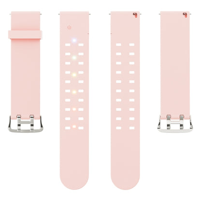 For Apple Watch 42mm Luminous Colorful Light Silicone Watch Band(Pink) - Watch Bands by buy2fix | Online Shopping UK | buy2fix