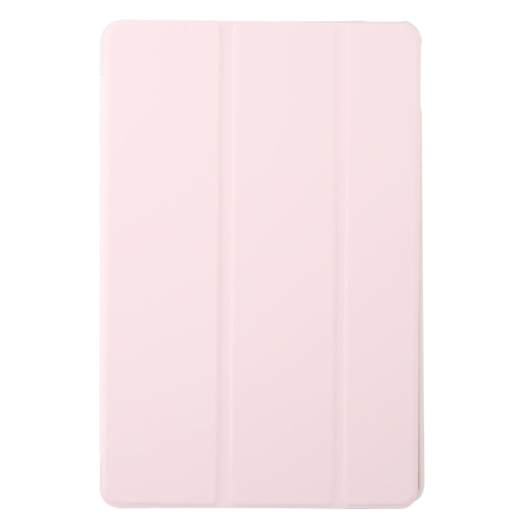 For Lenovo Tab M11/ Xiaoxin Pad 11 2024 Tri-fold Silicone Leather Tablet Case(Pink) - Lenovo by buy2fix | Online Shopping UK | buy2fix