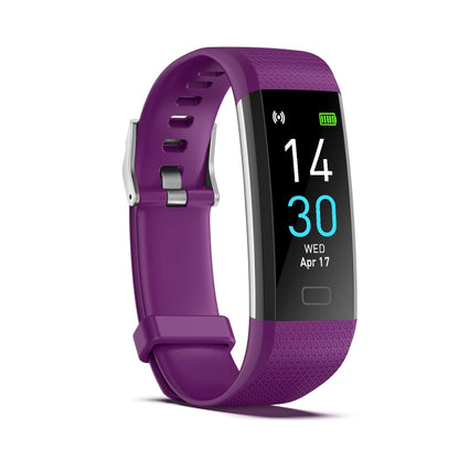 S5-4 Smart Bracelet IP68 Waterproof Heart Rate Sport Fitness Tracker Smart Watch(Purple) - Smart Wristbands by buy2fix | Online Shopping UK | buy2fix