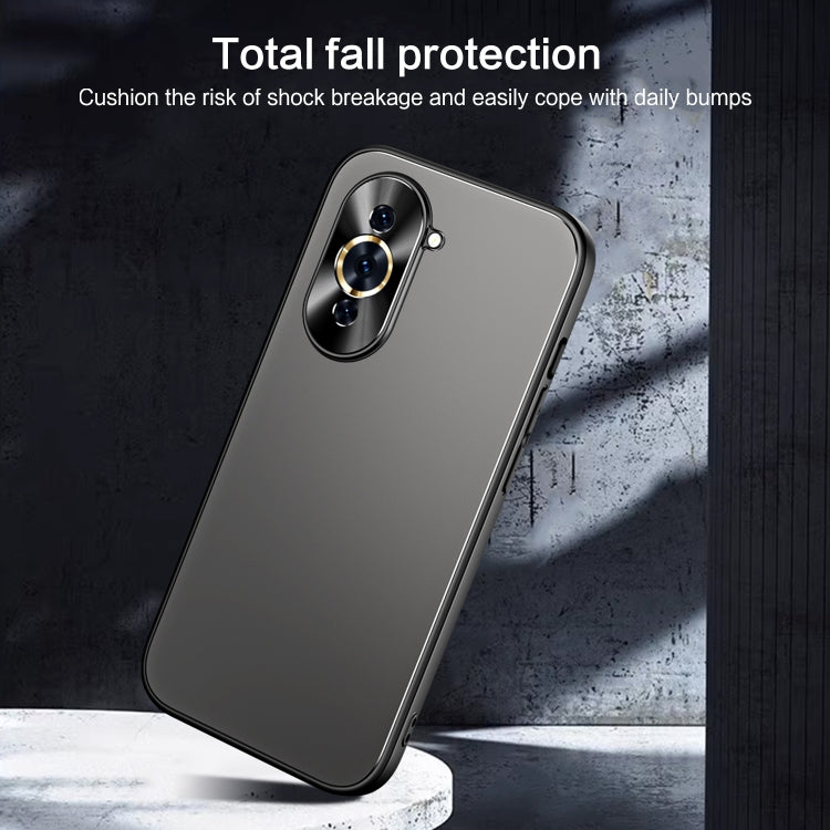 For Huawei nova 10 Pro R-JUST RJ-61 Electroplating Frosted TPU + PC Phone Case(Grey) - Huawei Cases by R-JUST | Online Shopping UK | buy2fix