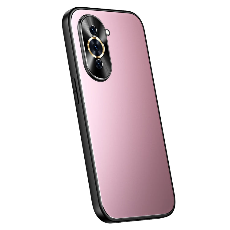 For Huawei nova 10 Pro R-JUST RJ-61 Electroplating Frosted TPU + PC Phone Case(Pink) - Huawei Cases by R-JUST | Online Shopping UK | buy2fix