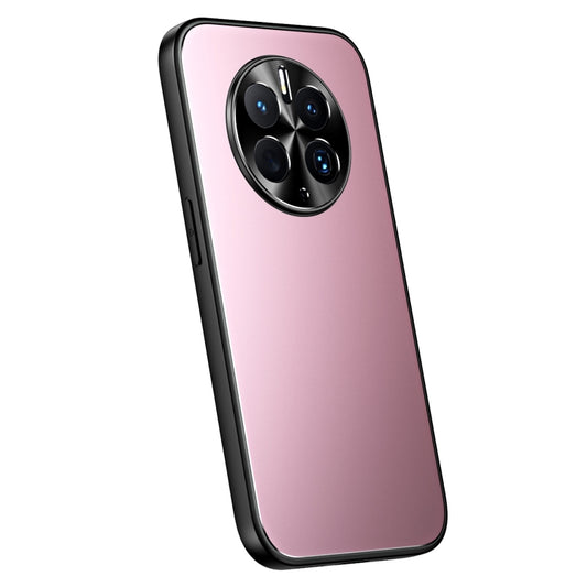 For Huawei Mate 50 Pro R-JUST RJ-61 Electroplating Frosted TPU + PC Phone Case(Pink) - Huawei Cases by R-JUST | Online Shopping UK | buy2fix