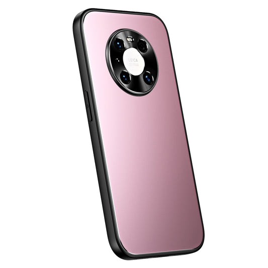 For Huawei Mate 40 R-JUST RJ-61 Electroplating Frosted TPU + PC Phone Case(Pink) - Huawei Cases by R-JUST | Online Shopping UK | buy2fix