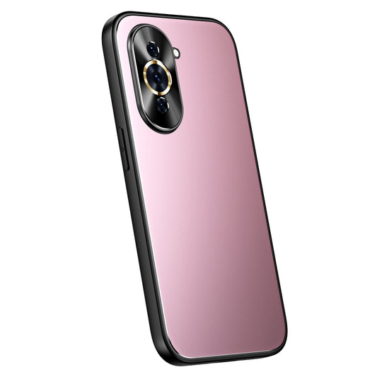 For Huawei nova 10 R-JUST RJ-61 Electroplating Frosted TPU + PC Phone Case(Pink) - Huawei Cases by R-JUST | Online Shopping UK | buy2fix
