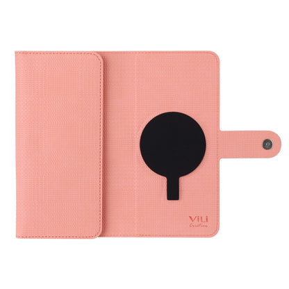 For iPhone 13 ViLi GHA Series Shockproof MagSafe RFID Leather Attraction Horizontal Flip Phone Case(Pink) - iPhone 13 Cases by ViLi | Online Shopping UK | buy2fix