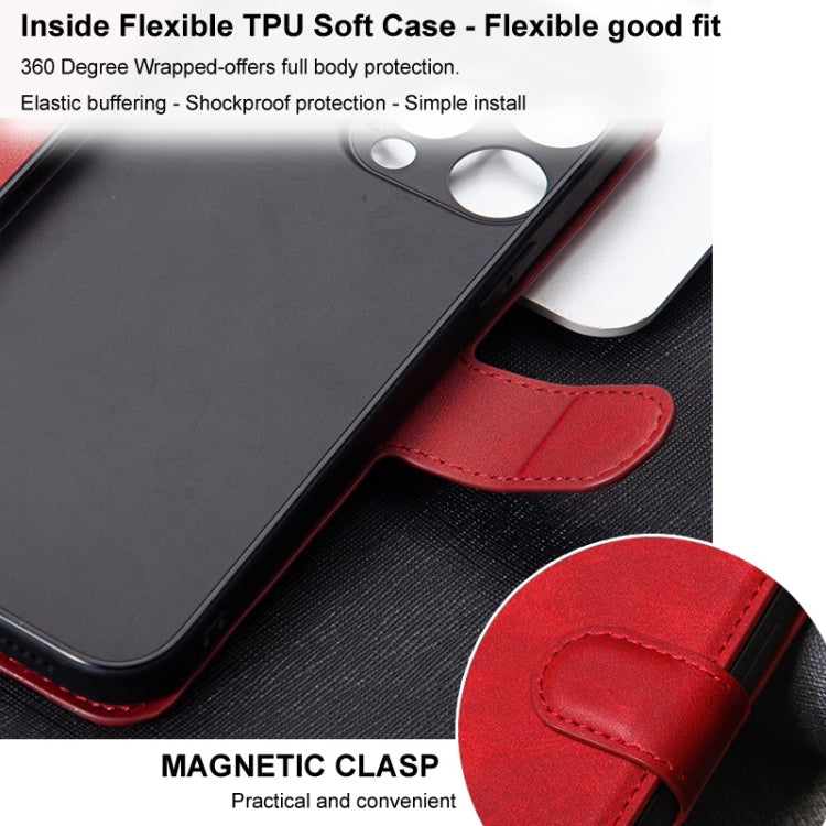 For Samsung Galaxy S24 5G IMAK Count Series Flip Leather Phone Case(Red) - Galaxy S24 5G Cases by imak | Online Shopping UK | buy2fix