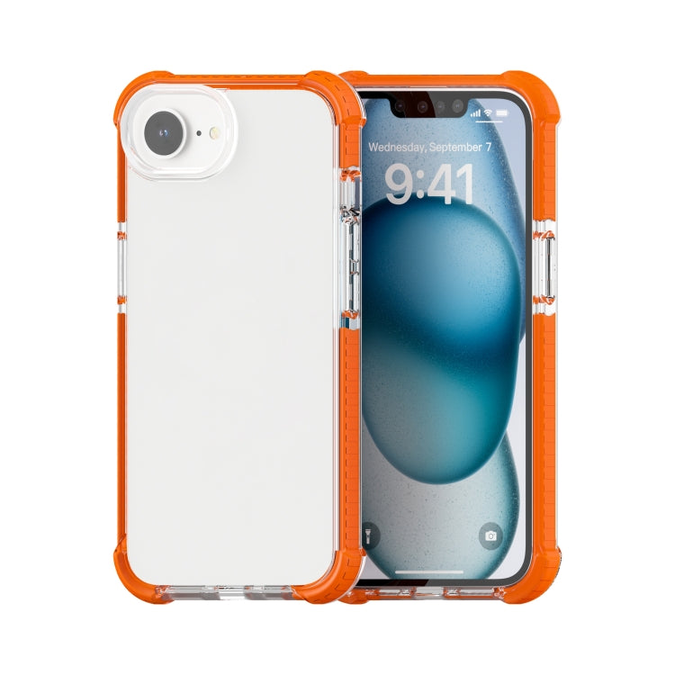 For iPhone SE 2024 Acrylic Full Coverage Shockproof Phone Case(Orange) - More iPhone Cases by buy2fix | Online Shopping UK | buy2fix