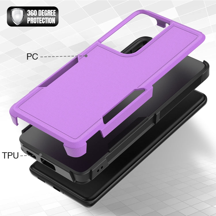 Samsung Galaxy S21 Ultra 5G 2 in 1 PC + TPU Phone Case(Purple) - Galaxy S21 Ultra 5G Cases by buy2fix | Online Shopping UK | buy2fix