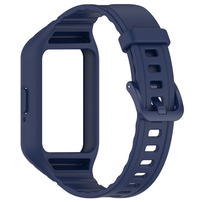 For Samsung Galaxy Fit 3 Solid Color Integrated TPU Watch Band(Midnight Blue) - Watch Bands by buy2fix | Online Shopping UK | buy2fix