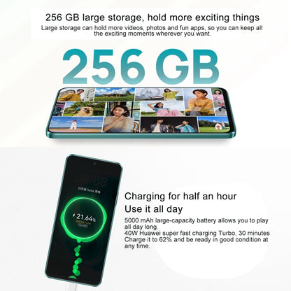 Hi Enjoy 70 Pro 5G, 8GB+128GB, Side Fingerprint Identification, 6.7 inch HarmonyOS 4.0 Dimensity 700 Octa Core 2.2GHz, Network: 5G, OTG, Not Support Google Play(Green) - Huawei Mate & P by Huawei | Online Shopping UK | buy2fix